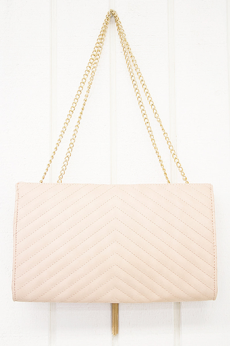 Stanford Chain Crossbody - Rose - Haute & Rebellious