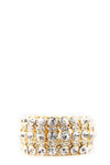 Emma Heavy Crystal Bracelet - Gold - Haute & Rebellious