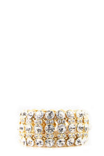 Emma Heavy Crystal Bracelet - Gold - Haute & Rebellious