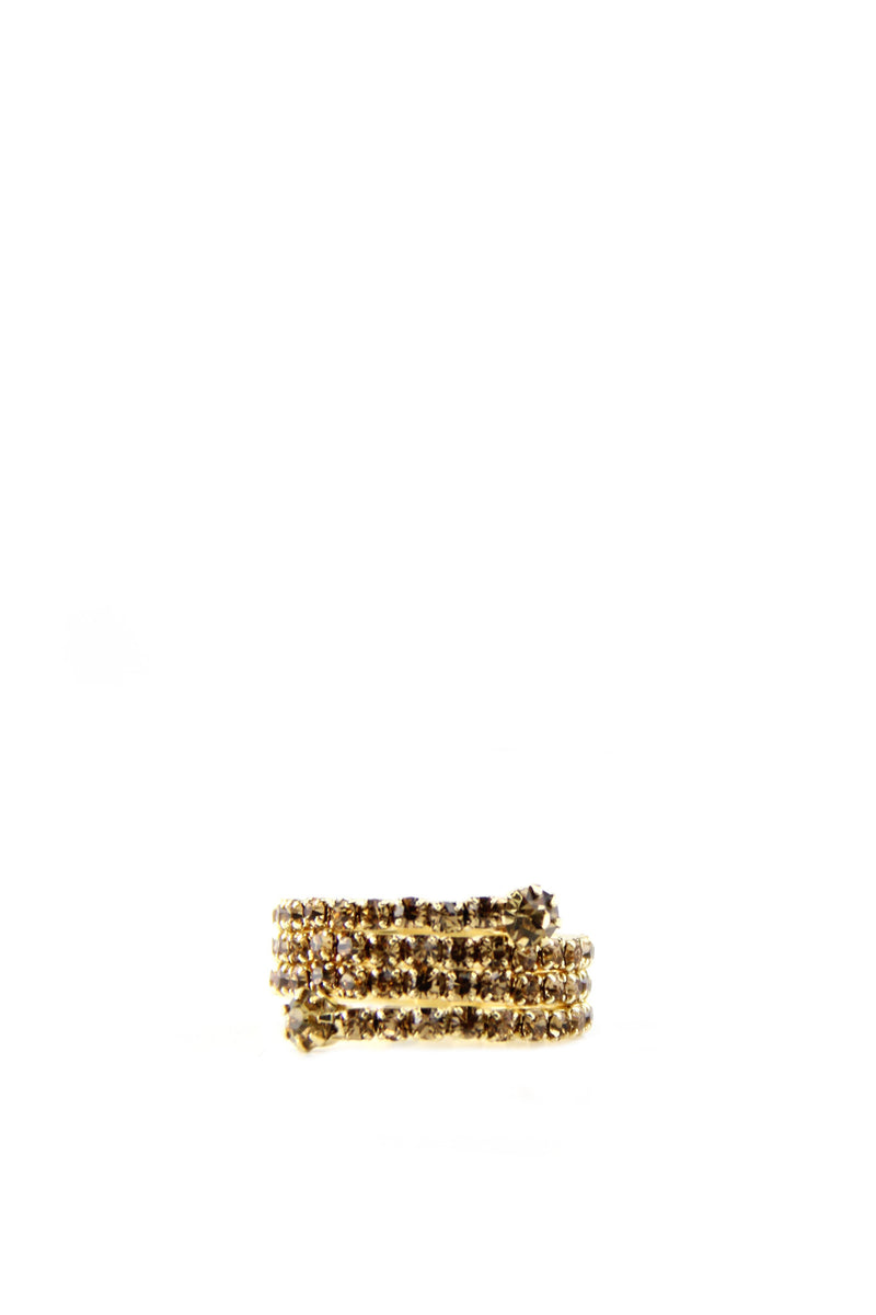 Spiral Wrap Diamond Ring - Yellow Gold - Haute & Rebellious