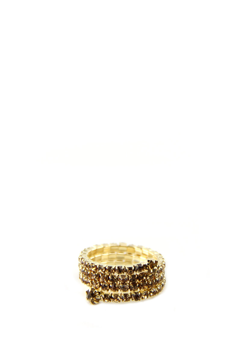 Spiral Wrap Diamond Ring - Yellow Gold - Haute & Rebellious