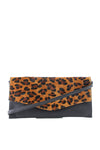 Leopard Fur Flap Envelope Clutch - Haute & Rebellious