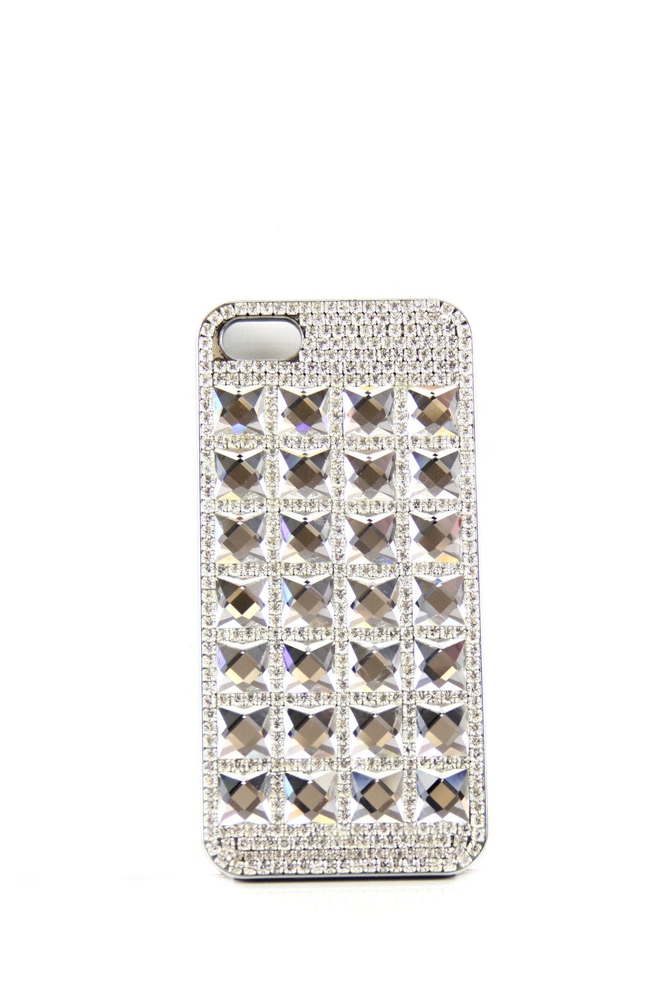 Crystal Stones Cell Phone Case - One size / CLEAR/SILVER / A1034-OT Crystal Stones Cell Phone Case - One size / CLEAR/SILVER / A1034-OT