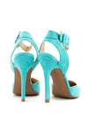 POINTY STRAP HEEL - Turquoise - Haute & Rebellious