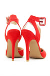 POINTY STRAP HEEL - Blood Orange - Haute & Rebellious