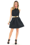 STRUCTURED SCUBA DRESS - Black - Haute & Rebellious