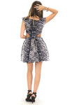 ZEBRA PRINT V-NECK CUTOUT DRESS - Haute & Rebellious