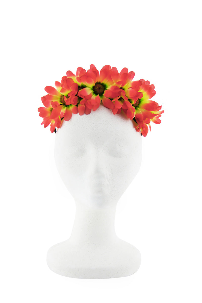 SUNRISE SUNFLOWER CHILD HEADBAND - Fuchsia/Yellow - Haute & Rebellious