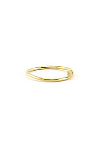 PETITE HAMMER THE NAIL RING - Gold - Haute & Rebellious