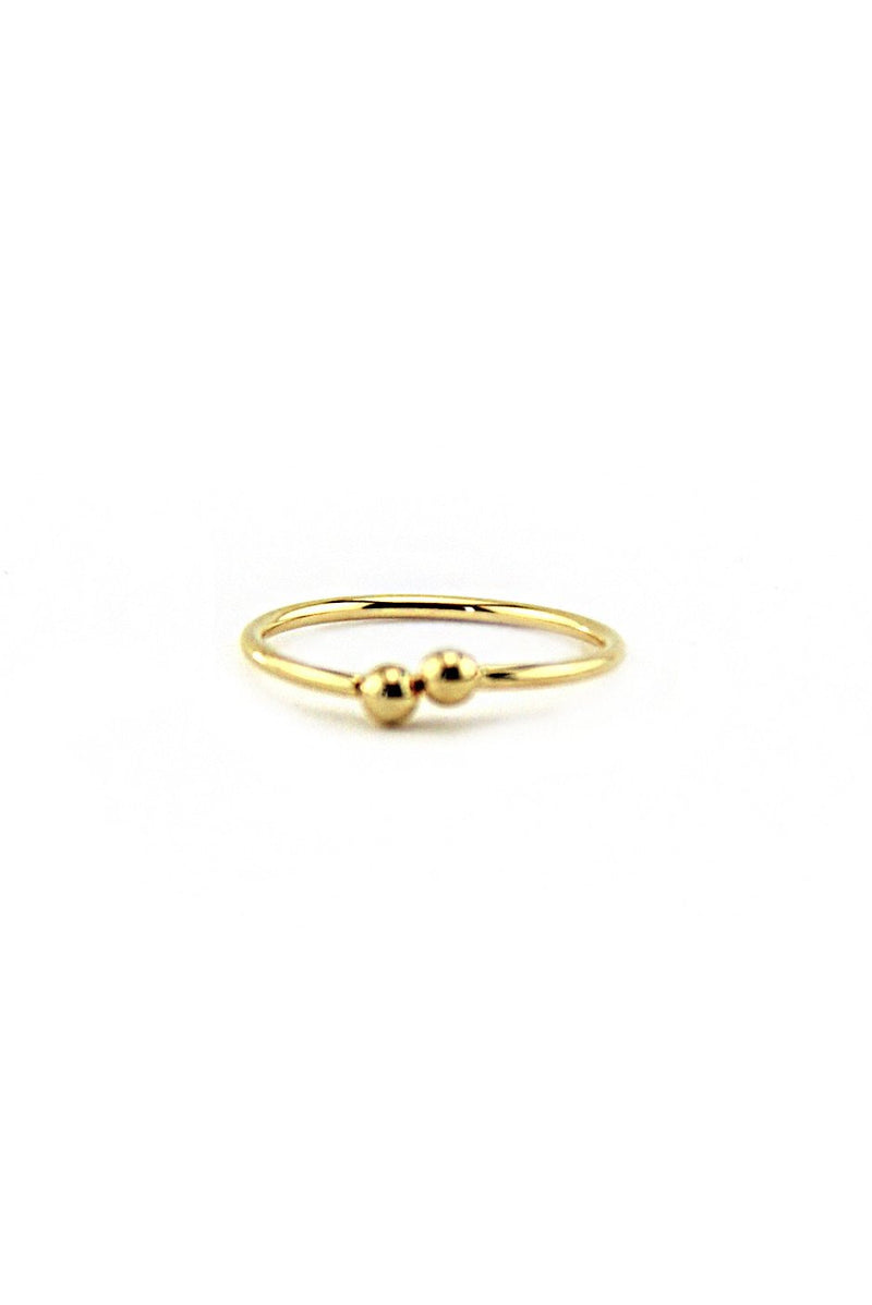 DUAL PETITE ALL TO BALL RING - Gold - Haute & Rebellious