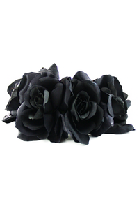 Midnight Queen Flower Child Headband - Black - Haute & Rebellious