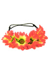SUNRISE SUNFLOWER CHILD HEADBAND - Fuchsia/Yellow - Haute & Rebellious