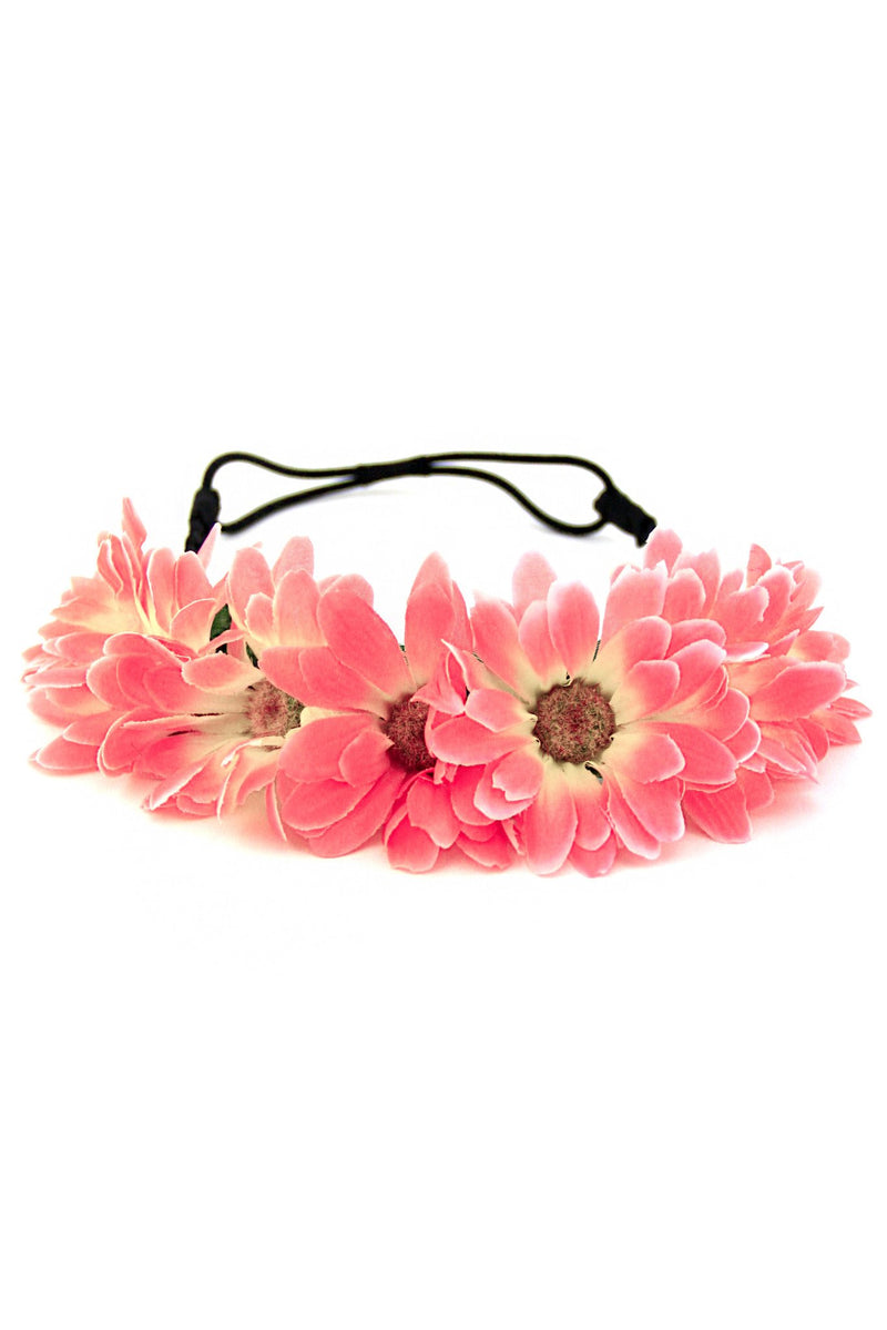 MYSTICAL SUNFLOWER CHLID HEADBAND - Pink/Yellow - Haute & Rebellious