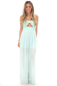 LEIA LACE DETAIL JUMPSUIT - Mint - Haute & Rebellious