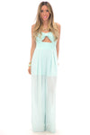 LEIA LACE DETAIL JUMPSUIT - Mint - Haute & Rebellious