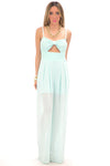 LEIA LACE DETAIL JUMPSUIT - Mint - Haute & Rebellious