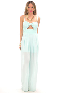 LEIA LACE DETAIL JUMPSUIT - Mint - Haute & Rebellious