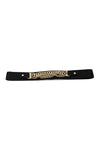 ELASTIC GOLD CHAIN BELT - Black - Haute & Rebellious