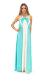 GEOMETRIC LACE TRIM MAXI DRESS - Haute & Rebellious