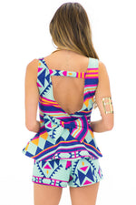 TRIBAL GEO SHORTS - Mint - Haute & Rebellious