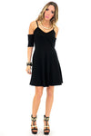 SHAY CUTOUT SHOULDER DRESS - Haute & Rebellious