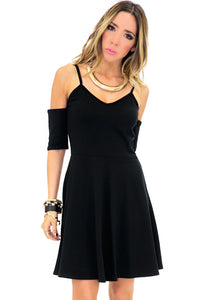 SHAY CUTOUT SHOULDER DRESS - Haute & Rebellious