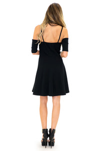 SHAY CUTOUT SHOULDER DRESS - Haute & Rebellious