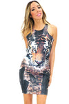 BENGAL SCUBA BODYCON DRESS - Haute & Rebellious