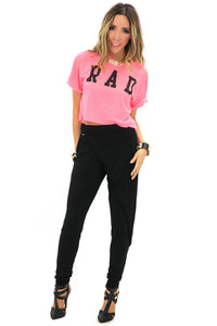 R A D NEON TOP - Pink - Haute & Rebellious