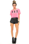 R A D NEON TOP - Pink - Haute & Rebellious