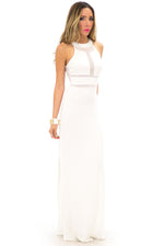 LONDON MESH DETAIL MAXI - Off White - Haute & Rebellious