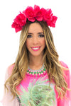 CHERRY BLOSSOM FLOWER CHILD HEADBAND - Fuchsia - Haute & Rebellious