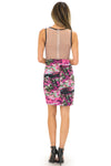 SASHA MESH CONTRAST SCUBA DRESS - Haute & Rebellious