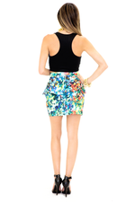 TROPICANA PRINT PEPLUM SKIRT - Haute & Rebellious