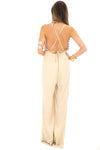 HALTER CROSS BACK JUMPSUIT - Haute & Rebellious