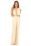 HALTER CROSS BACK JUMPSUIT - Haute & Rebellious