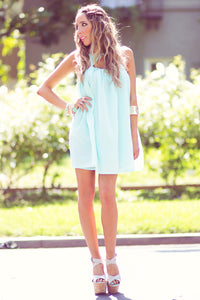 TRIANGLE FRONT DRESS - Mint - Haute & Rebellious