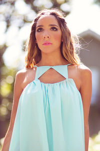 TRIANGLE FRONT DRESS - Mint - Haute & Rebellious