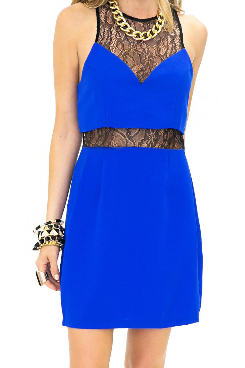 ALEXIS CONTRAST LACE DRESS - Haute & Rebellious