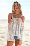 Mia Pom-Pom Lace Bell Sleeve Top - Ivory - Haute & Rebellious