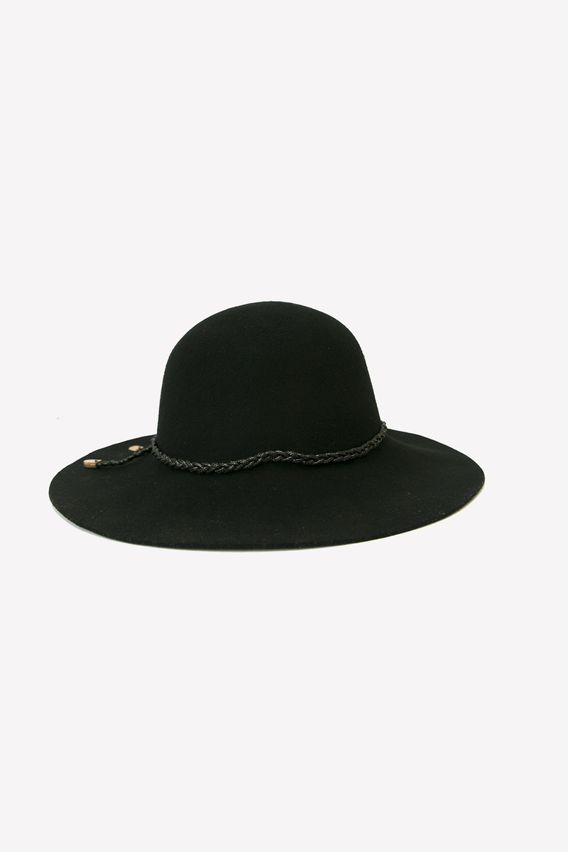 Braided Tassel Wool Hat