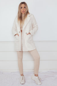 Ribbed Top & Pant Set - Nude