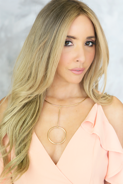 Circle Connect Metal Necklace - Haute & Rebellious