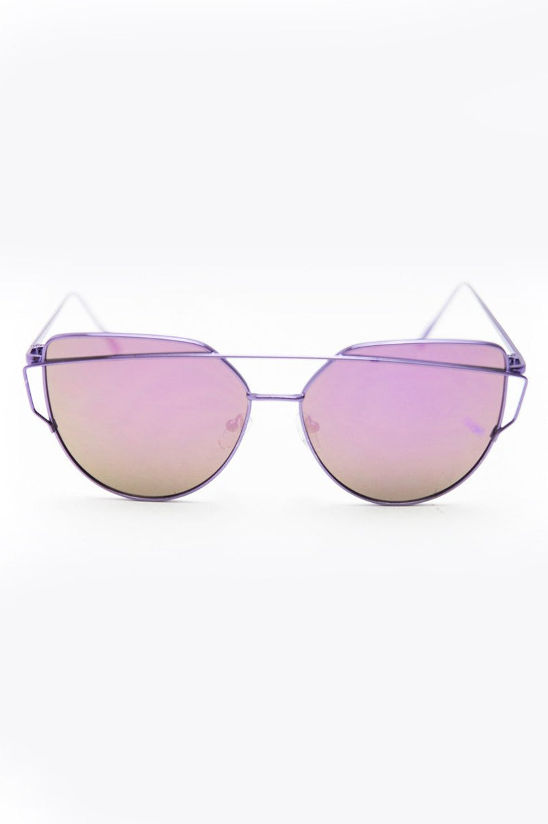 Coming After You Sunglasses - Violet - Haute & Rebellious