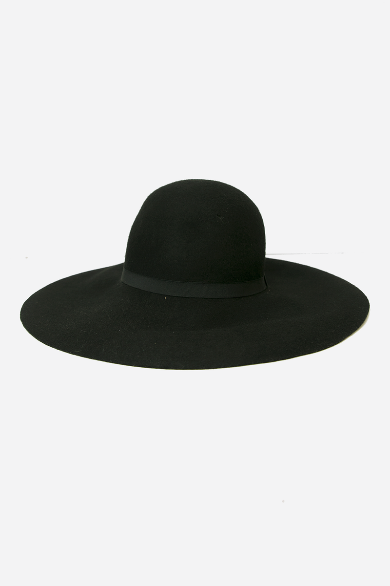 Floppy Circular Crown Wool Hat