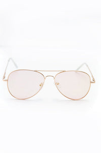 Anything Blush Aviator Sunglasses - Haute & Rebellious