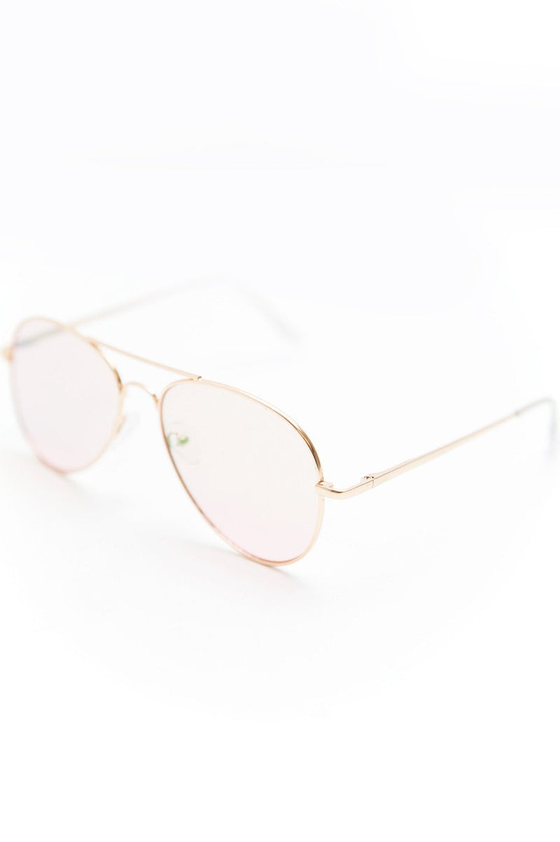 Anything Blush Aviator Sunglasses - Haute & Rebellious
