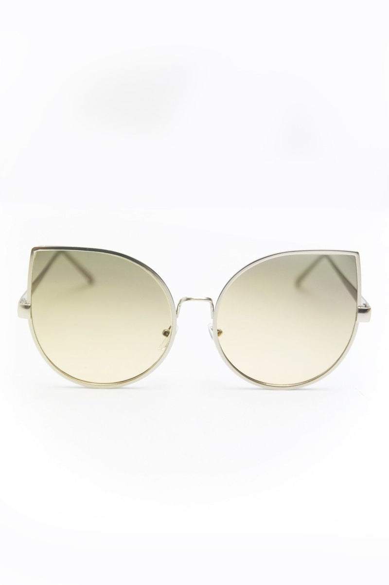 Half Way There Sunglasses - Silver/Nude - Haute & Rebellious