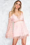 Crochet Romper - Blush