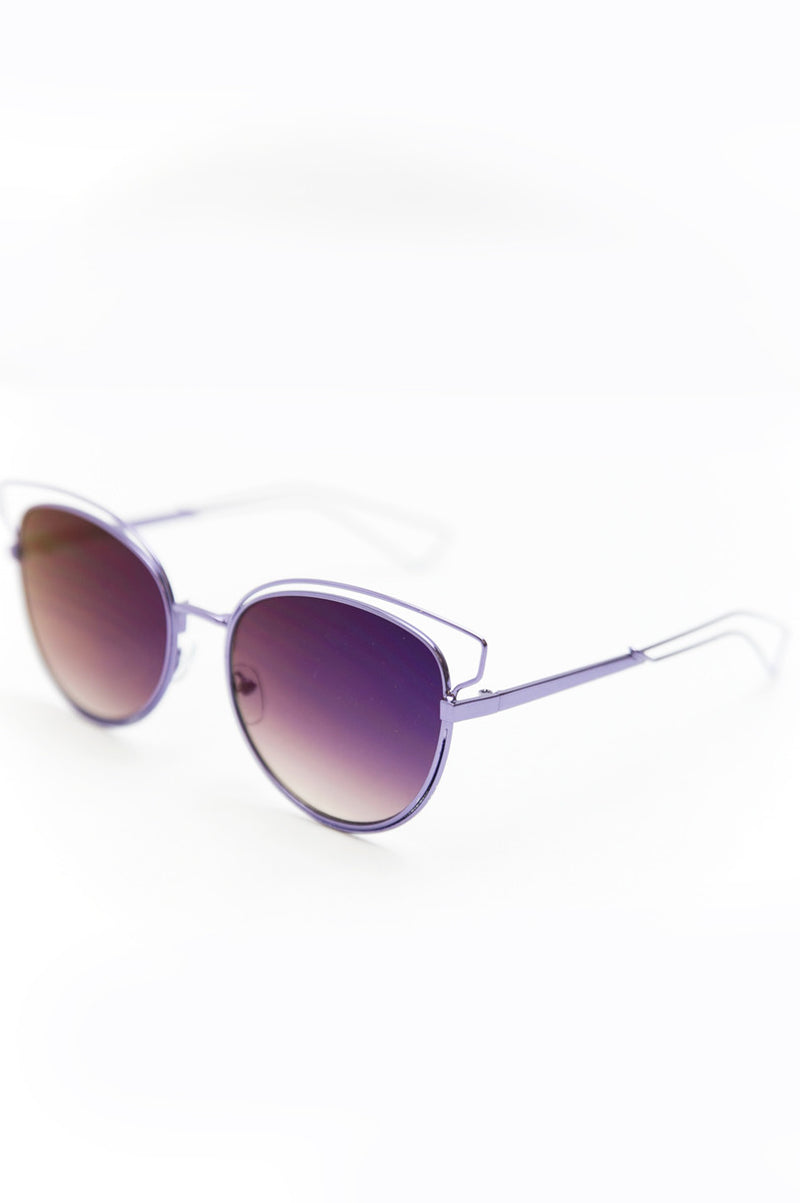Set You Free Sunglasses - Purple - Haute & Rebellious